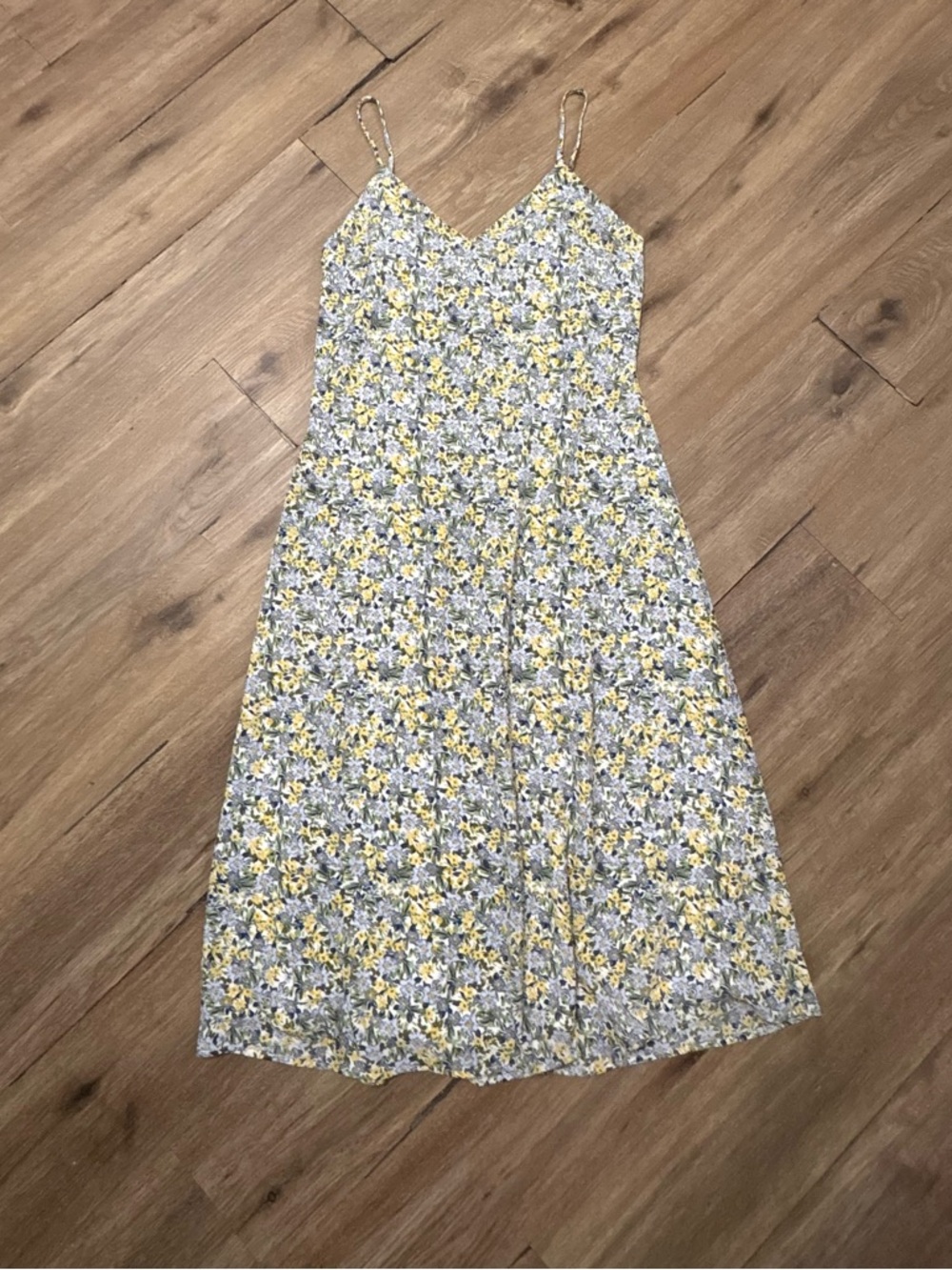 Forever 21 Floral Spaghetti-Strap Midi Dress